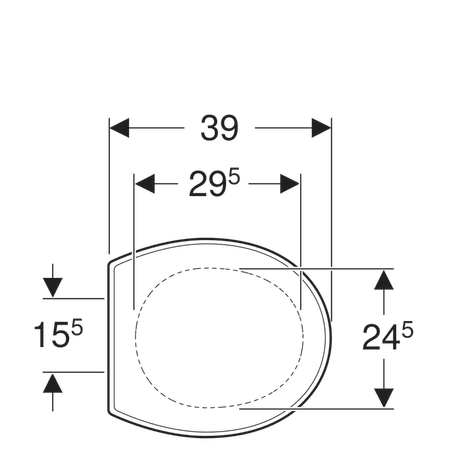 Сиденье для унитаза детское Geberit Bambini, цвет белый 573334000