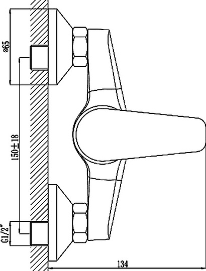 Смеситель Rossinka F F40-41 для душа