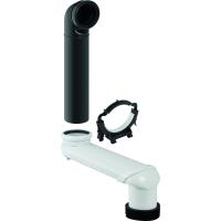 S-образное колено Geberit Monolith, комплект, для подвесного унитаза: Серый 131.088.29.1