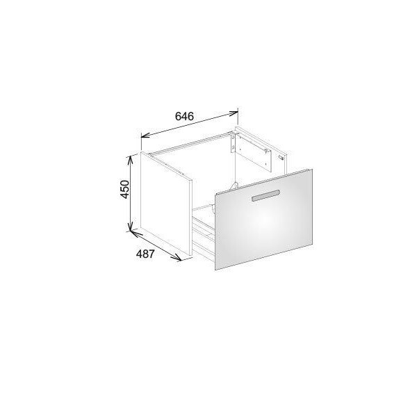 Тумба под раковину Keuco Royal Universe  цвет-белый глянцевый 32750210000 hog2