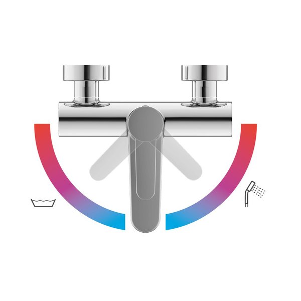 Смеситель для ванны Ravak PU 022.00/150 150 мм X070115