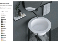 Раковина CIELO Catino Tondo  500 мм, материал-керамика, цвет-Basalto CALAT BA hog4