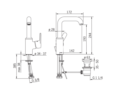 Смеситель для кухни Oras Aquita 2933F
