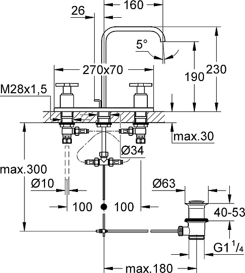 Смеситель Grohe Allure 20143000 для раковины