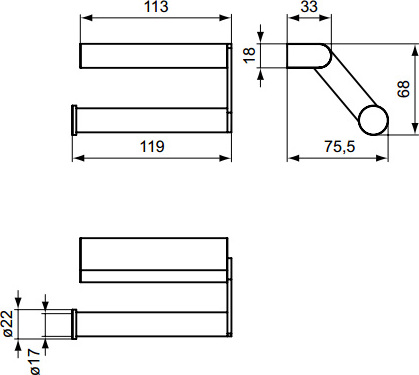Держатель туалетной бумаги Ideal Standard Connect