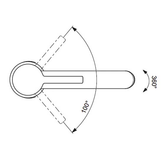 Смеситель для умывальника Vidima LOGIK, поворотный излив 143 мм, BA276AA