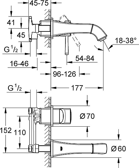 Смеситель Grohe Grandera 19929IG0 для раковины