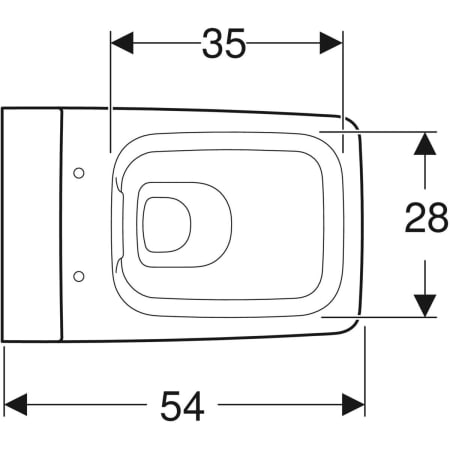 Унитаз Geberit Xeno2 безободковый материал-керамика, цвет-белый глянцевый 500.500.01.1