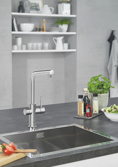 Смеситель Grohe Red II Duo 30325001 для кухонной мойки, с водонагревателем