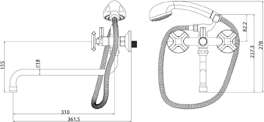 Смеситель Lemark Promotion LM6051C универсальный
