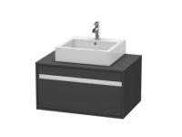 Тумба под раковину Duravit Ketho  цвет-графит матовый KT669404949 hog2