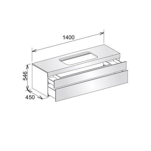 Тумба под раковину Keuco Edition 400  цвет-орех (walnut) 31573680001 hog2