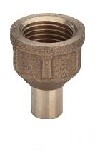 Переходная вставка Viega пайка Нр на резьбу Вр DN28 х 3/4" бронза модель 94246G 131838 HogPer