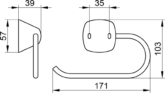 Держатель туалетной бумаги Keuco City.2 02762