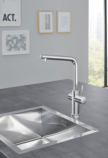 Смеситель Grohe Red II Duo 30325001 для кухонной мойки, с водонагревателем