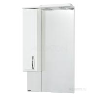 Зеркальный шкаф Aquaton Марсия 67 левый белый 1A007502MS01L