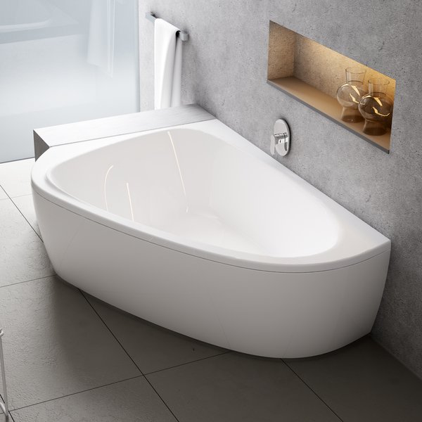 Ванна Ravak LoveStory II 139х196 правая, белая C761000000