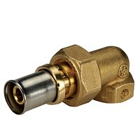 Угловой фитинг-переходник 90  с внутренней резьбой 3/4"x(26x3) RM19Y049 HogPer