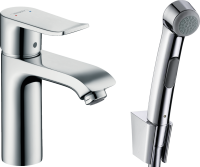 Смеситель для раковины Hansgrohe Metris, с гигиеническим душем, 31285000