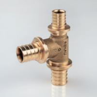 Тройник, Rehau, RAUTITAN PLATINUM RX, 25, 16, 25, бронза (RX) 13777311001