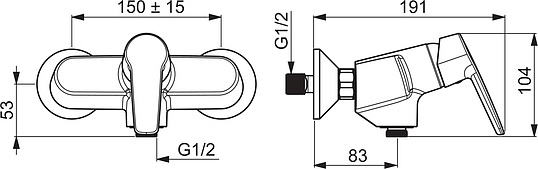 Смеситель Oras Saga 3960Y для душа