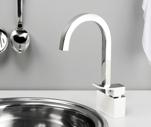 Смеситель Wasserkraft Aller 1067WHITE для кухонной мойки