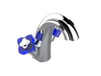 Смеситель для раковины THG Petale de Cristal Bleu, U6B A02 2155