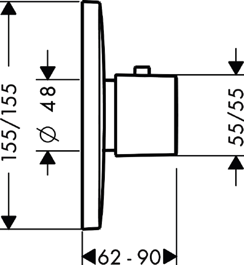 Термостат Hansgrohe PuraVida 15772400 для душа
