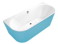 Ванна THG MONCEAU  1800 x 950 мм, материал-акрил, цвет-белый матовый/палладиевая сусаль UBQ180OBR9CDBCV-01