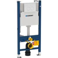 Инсталляция Geberit Duofix для подвесного унитаза, 112 см, со смывным бачком скрытого монтажа Delta 12 см, смывная клавиша Delta21 458.120.11.1