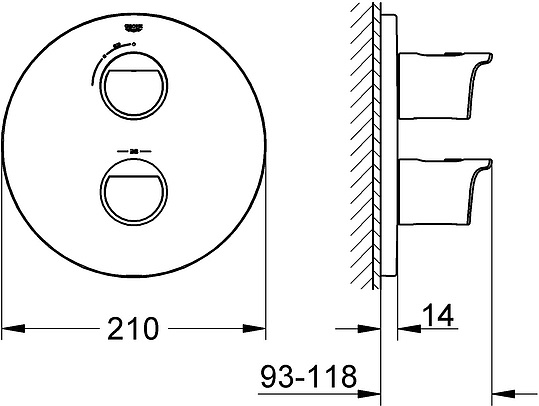 Термостат Grohe Grohtherm 2000 New 19354001 для душа