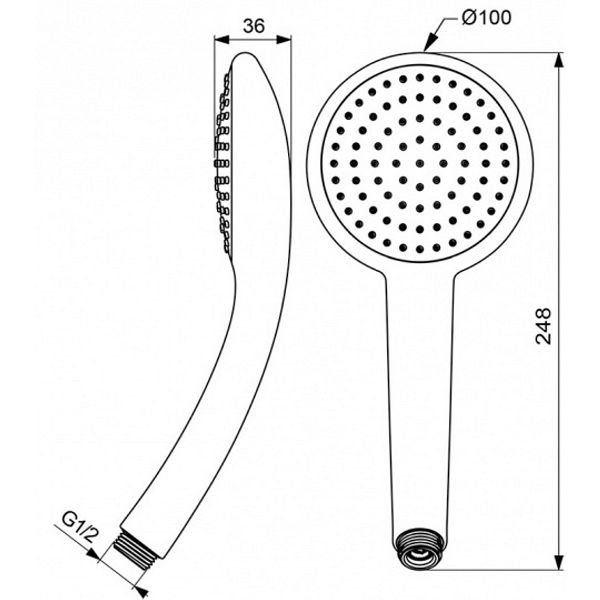 Душевая лейка Vidima ВидимаФреш M1 BA209AA