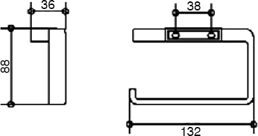 Держатель туалетной бумаги Keuco Industrie 14 41462 010000