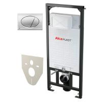 Инсталляция для унитаза ALCAPLAST AM101/1120 4 в 1 с бачком, с клавишей хром M71
