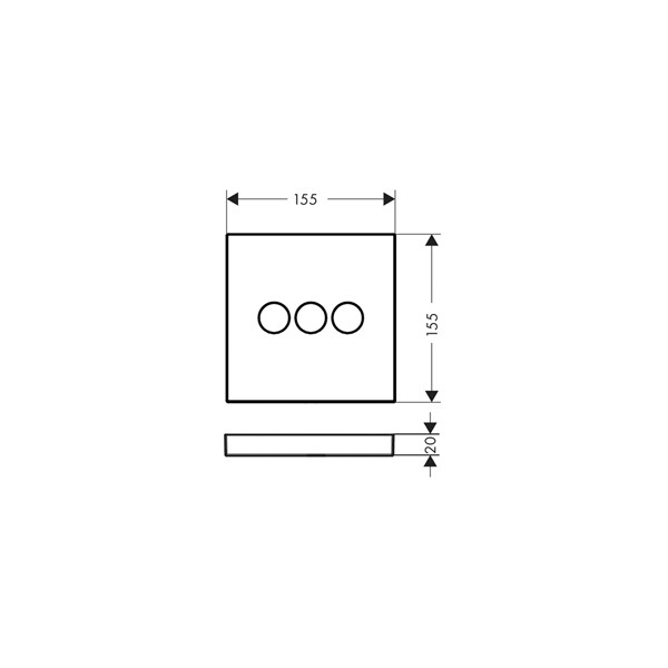 Переключатель потоков Hansgrohe ShowerSelect для душа, хром 15764000