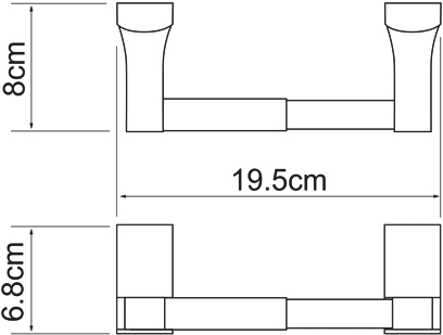 Держатель туалетной бумаги Wasserkraft Leine K-5022