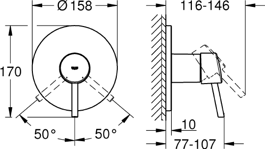 Смеситель Grohe Concetto 24053001 для душа