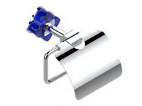 Бумагодержатель THG Petale de Cristal clair lisele dore с крышкой  U6B A02 538AC