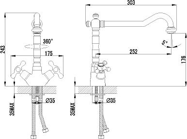 Смеситель Lemark Standard LM2109C для кухонной мойки