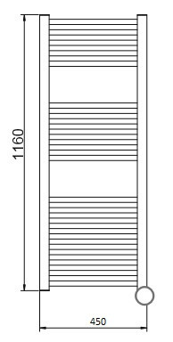 Полотенцесушитель Cordivari Lisa 22 Electric тип-электрический  3581646100022 3581646100022 pol1