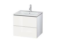 Тумба под раковину Duravit L-Cube  цвет-белый глянцевый LC624002222 hog2