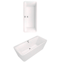 Ванна Mauersberger Jucunda  1600 x 465 мм, материал-акрил, цвет-белый матовый (Matt White) UBQ180SQE9T2V-01