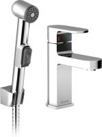 Смеситель Ravak Chrome CR 112.00 для раковины с гигиеническим душем X070092