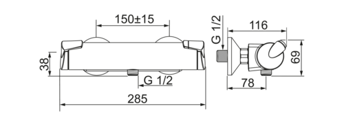 Термостат Oras Optima 7160U для душа