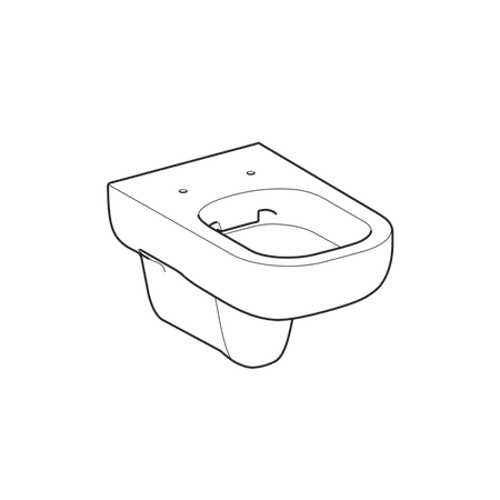 Унитаз Geberit Smyle безободковый материал-керамика, цвет-белый глянцевый 500.210.01.1