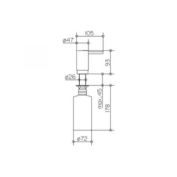 Дозатор для жидкого мыла Keuco Elegance NEU  11649010101