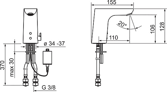 Смеситель Oras Electra 6151F для раковины