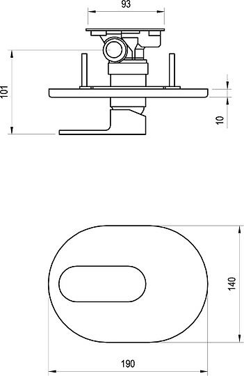 Смеситель Ravak Chrome CR 066.00 для душа