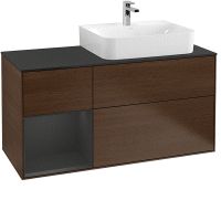 Тумба под раковину Villeroy&Boch Finion  цвет-Walnut Veneer F142PDGN hog2