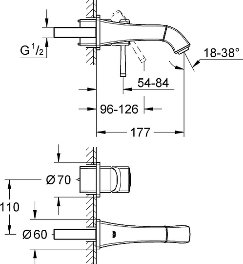 Смеситель Grohe Grandera 19929000 для раковины
